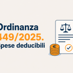 Ordinanza 449/2025 spese deducibili